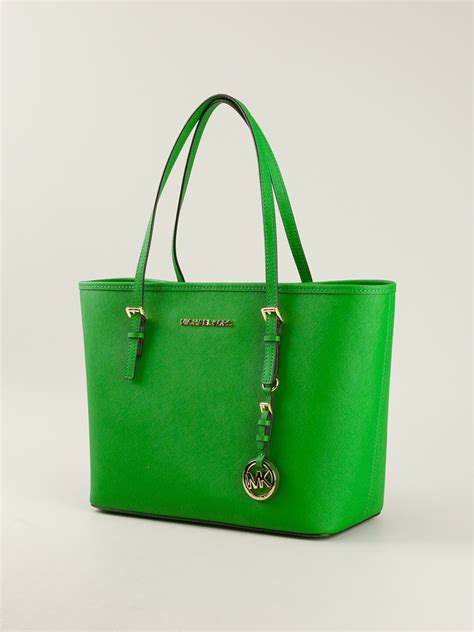 michael kors green tote bag|michael kors green shoulder bags.